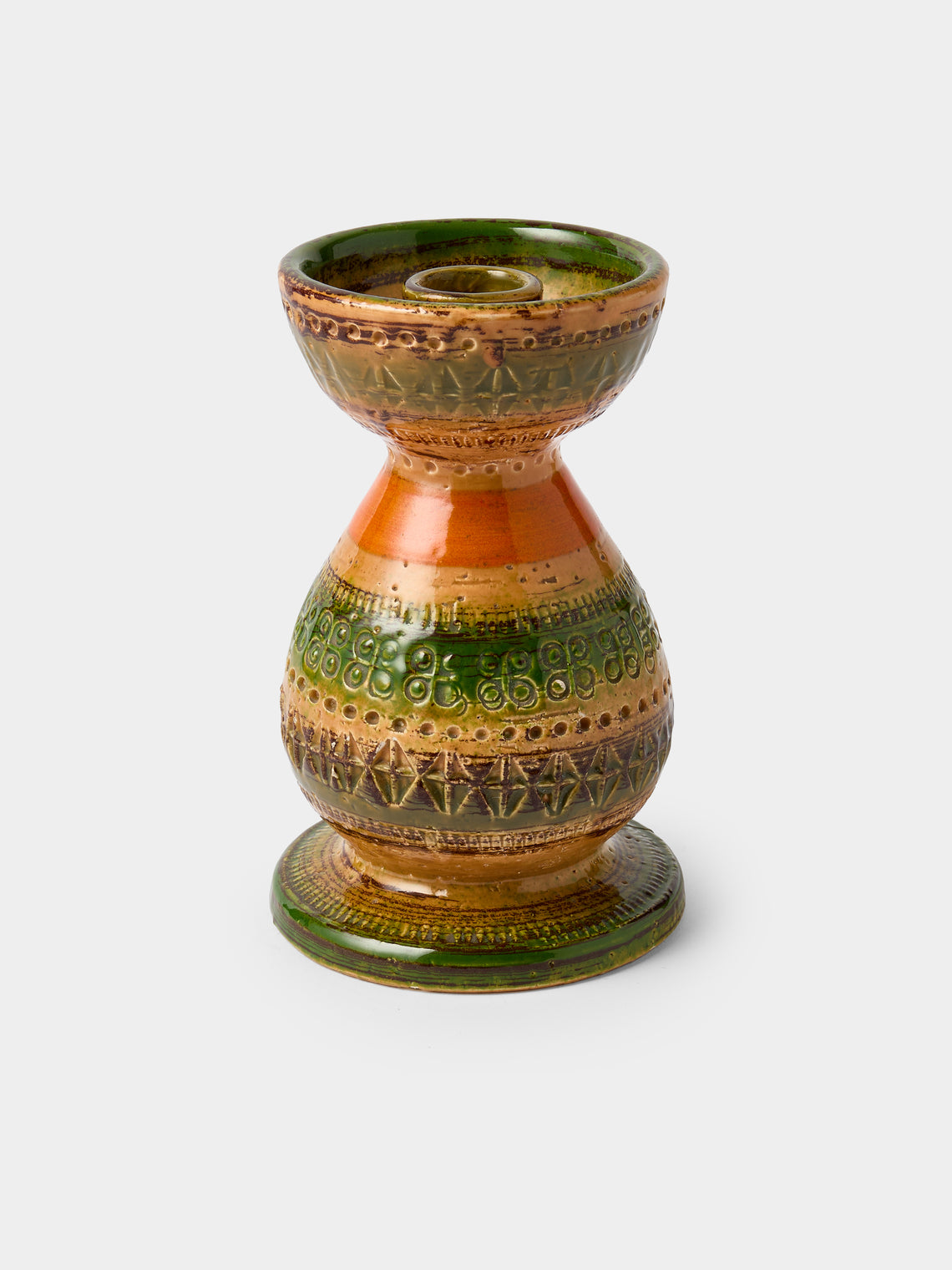 Antique and Vintage - 1970s Bitossi Ceramiche Sahara Ceramic Candlestick - Multiple - ABASK - 