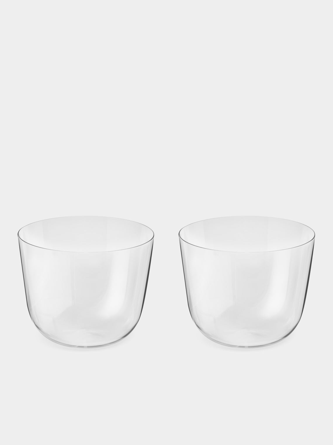 Lobmeyr - Alpha Hand-Blown Crystal Water Tumbler (Set of 2) - Clear - ABASK 