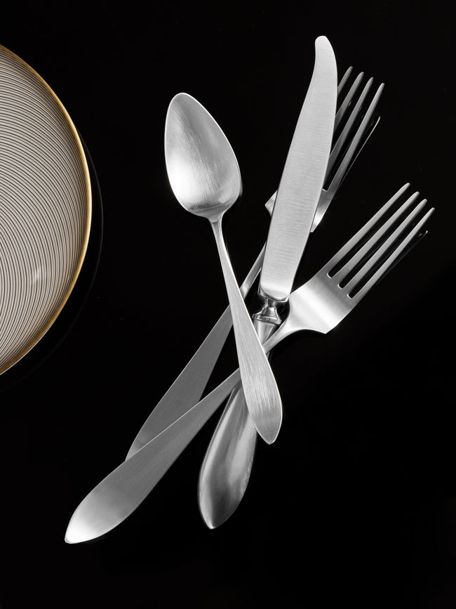 Pampaloni - Due Sicilie Silver-Plated Dessert Cutlery (Set of 4 Pieces) - Silver - ABASK