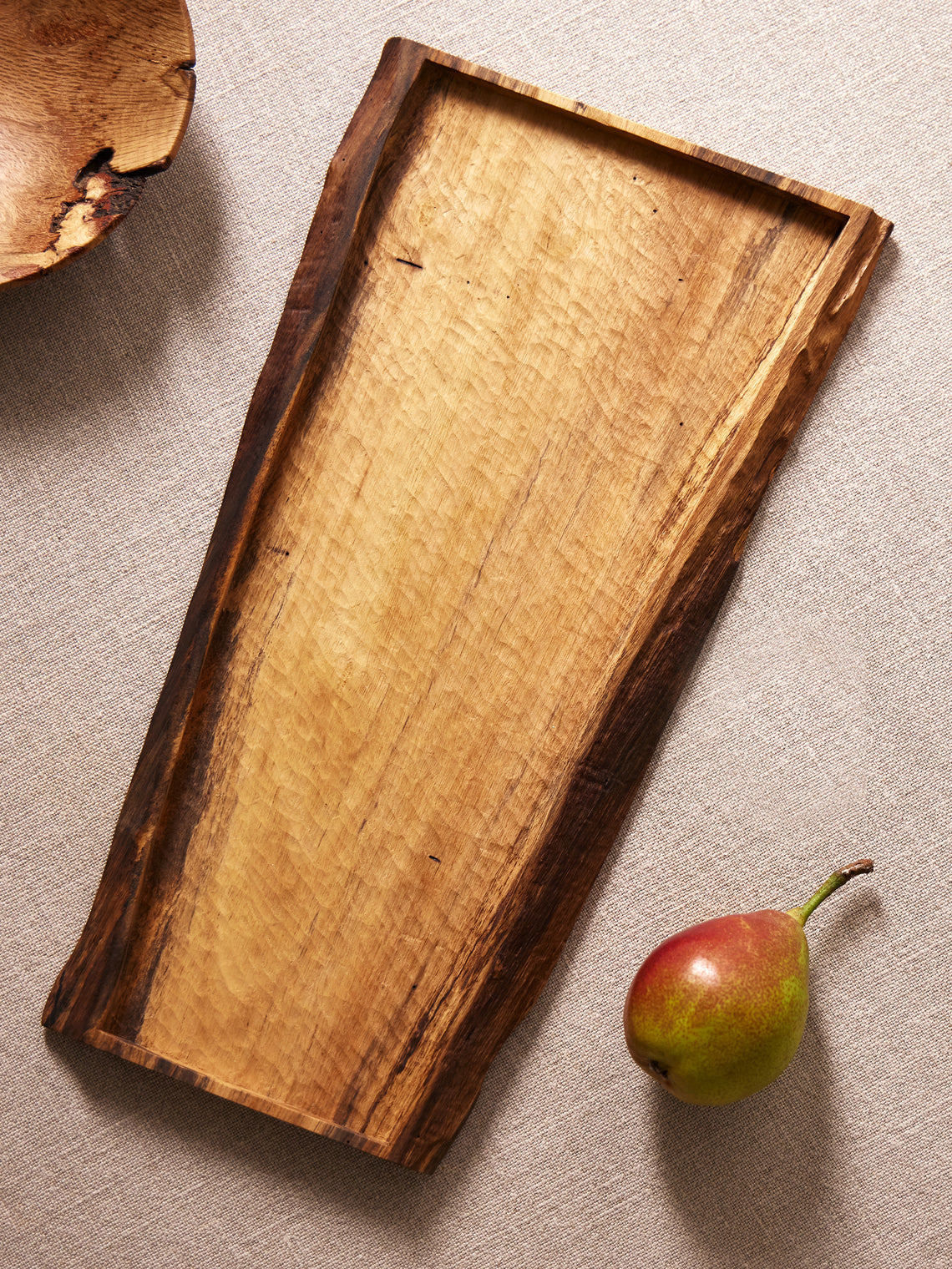 Thursday Furniture - Hand-Carved Persimmon Platter - Natural - ABASK