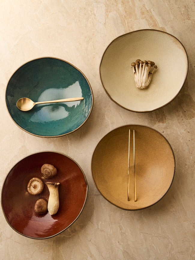 Hana Karim Studio - Hand-Built Stoneware Ramen Bowls (Set of 4) - Multiple - ABASK