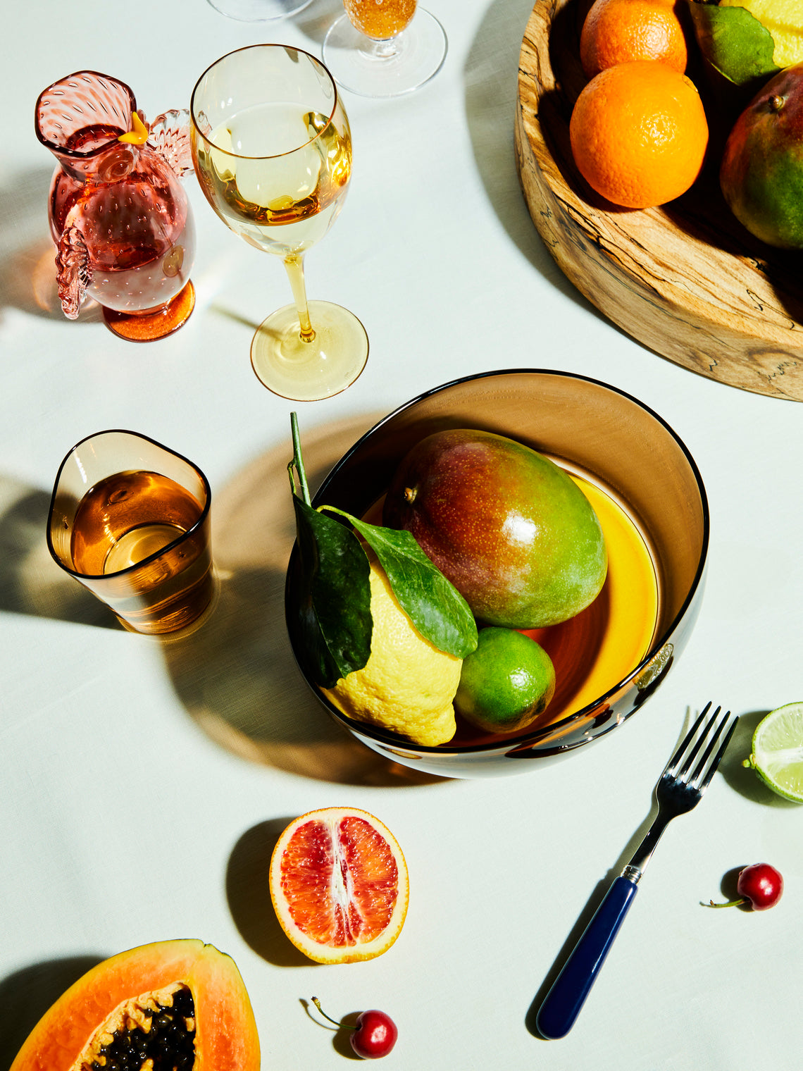 Stewart Hearn - Oval Encalmo Hand-Blown Glass Small Bowl -  - ABASK