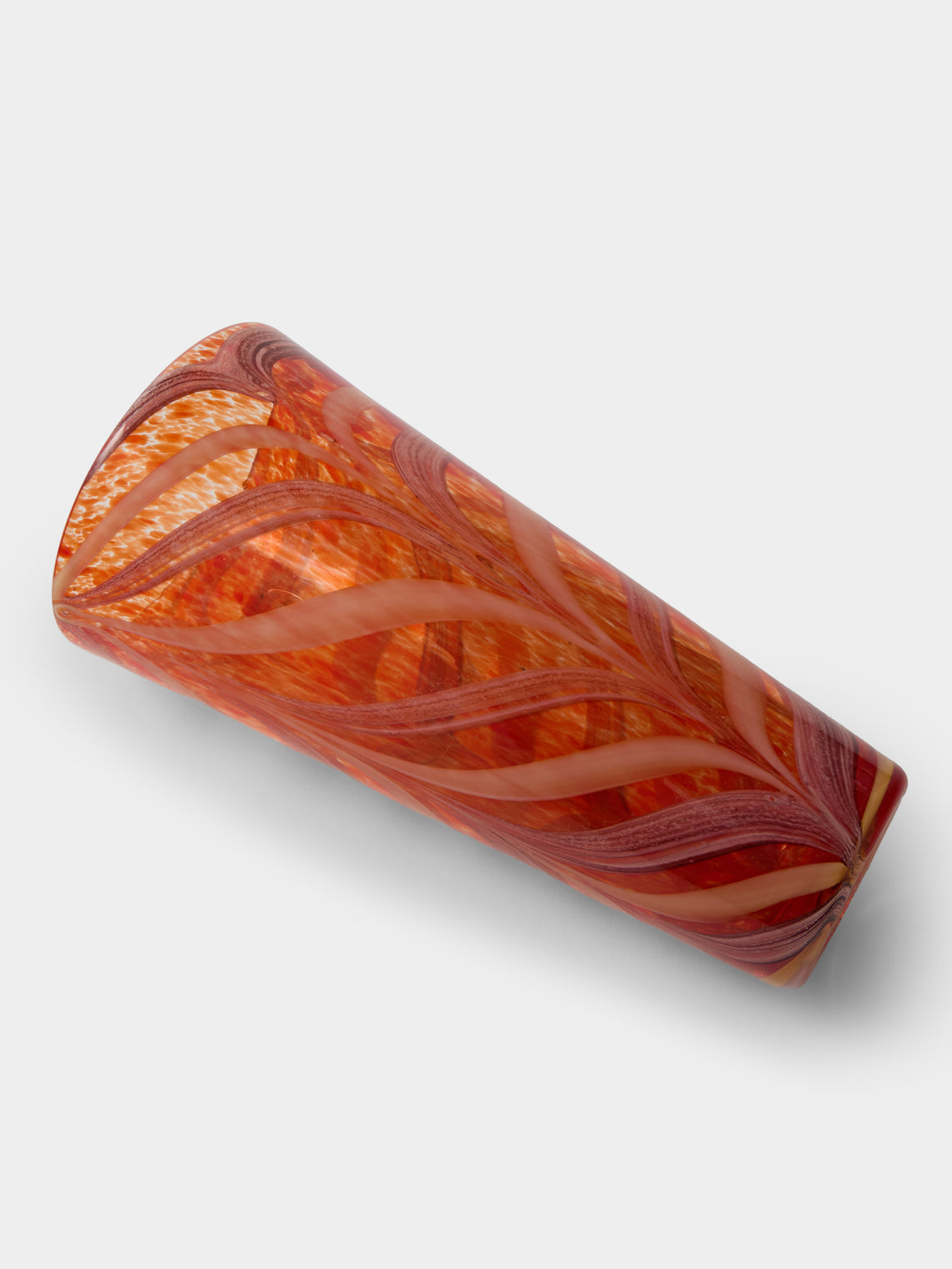 Antique and Vintage - 1960s Seguso Murano Glass Vase (12.5in/31.5cm) - Orange - ABASK