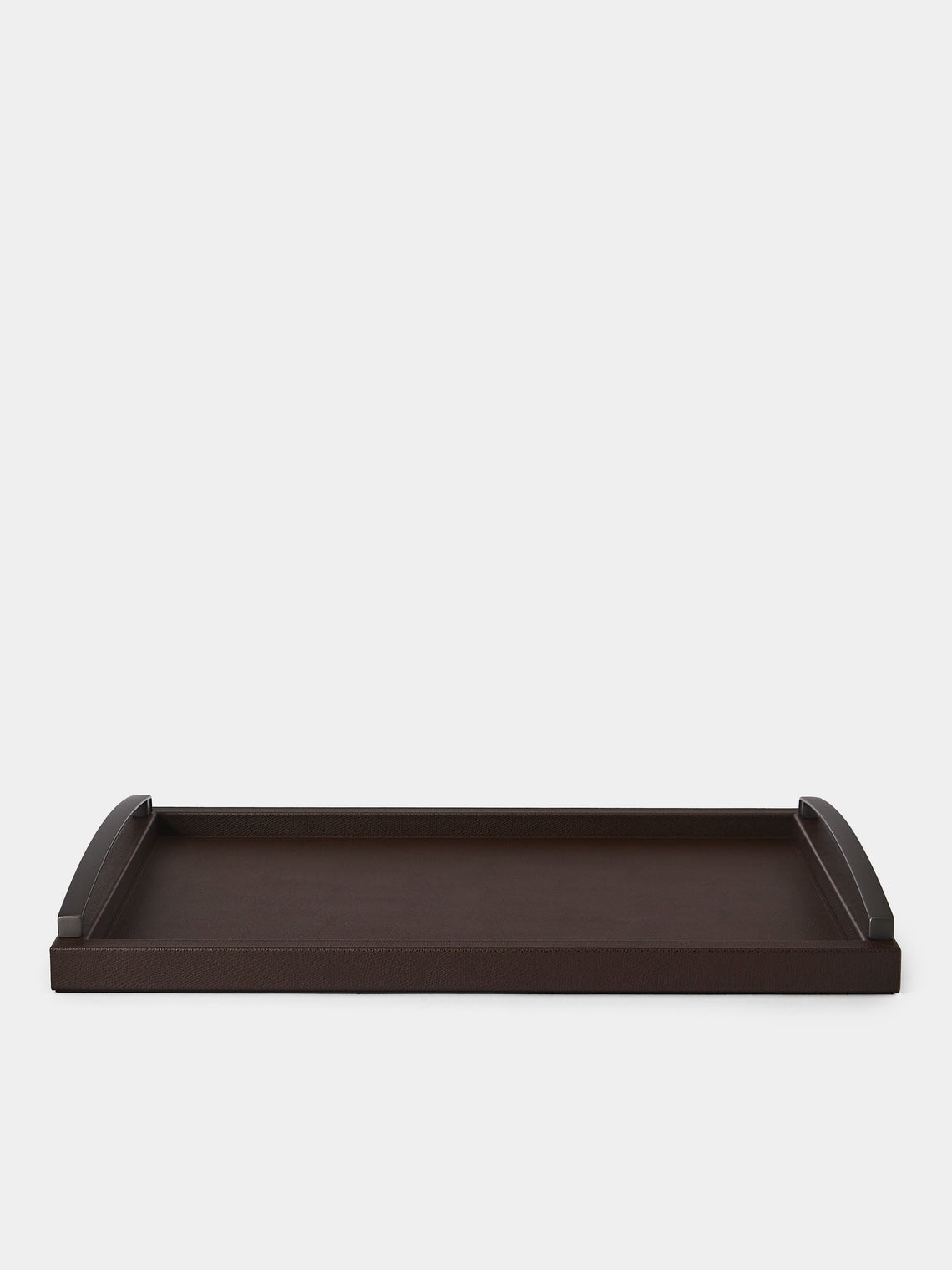 Pinetti - Academia Leather Tray (19.5in/50cm) - Brown - ABASK