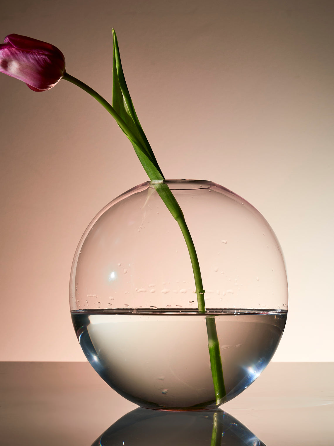 Lobmeyr - BV60 Hand-Blown Crystal Vase (8in/20cm) - Pink - ABASK