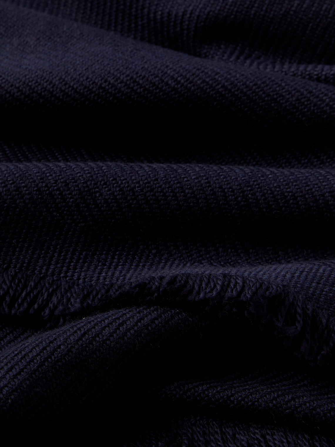 Me & K - Merino Wool and Cashmere King-Size Blanket (106in/2.7m) - Navy - ABASK