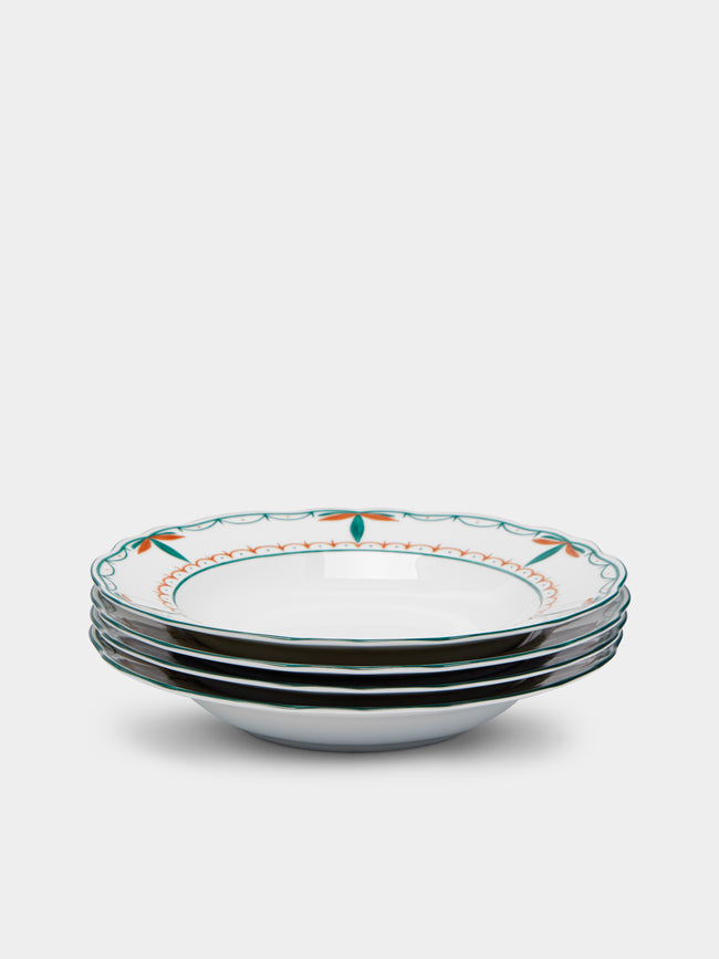 Molecot - Jardin Porcelain Shallow Bowls (Set of 4) -  - ABASK