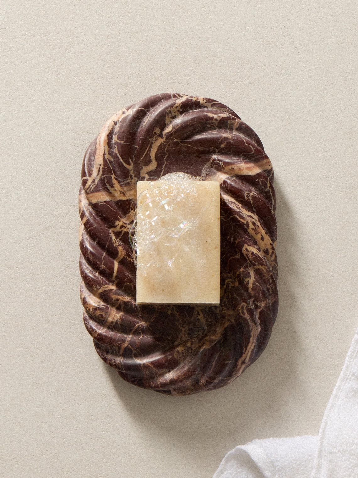 Anastasio Home - Hannah Catch Marble Dish - Brown - ABASK