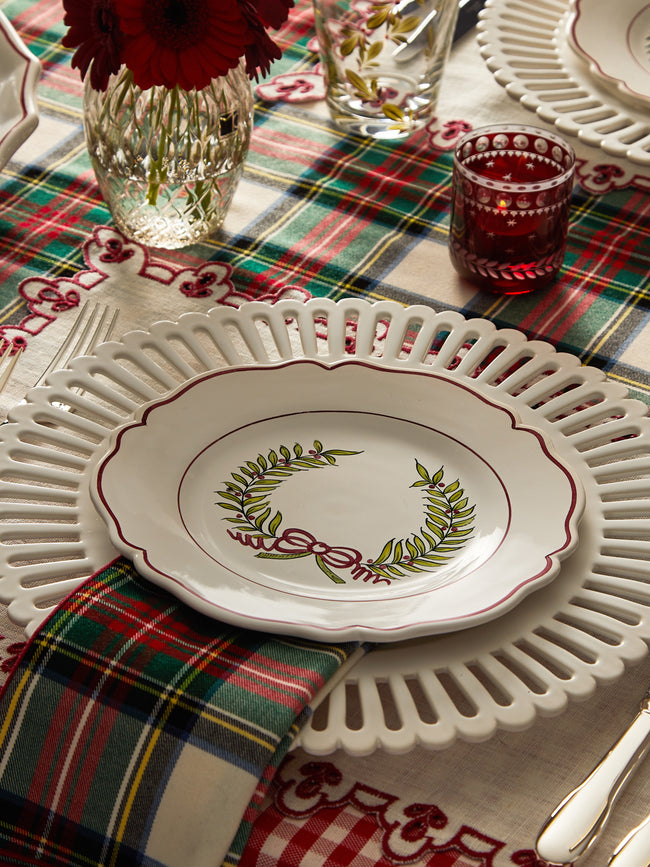 Borgo delle Tovaglie - Filo Tartan Linen Large Table Runner - Multiple - ABASK