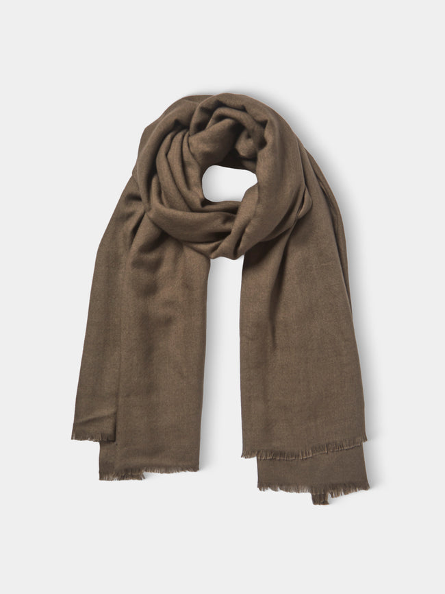 Denis Colomb - Kasumi Nomad Cashmere Scarf | One Size - Brown - ABASK