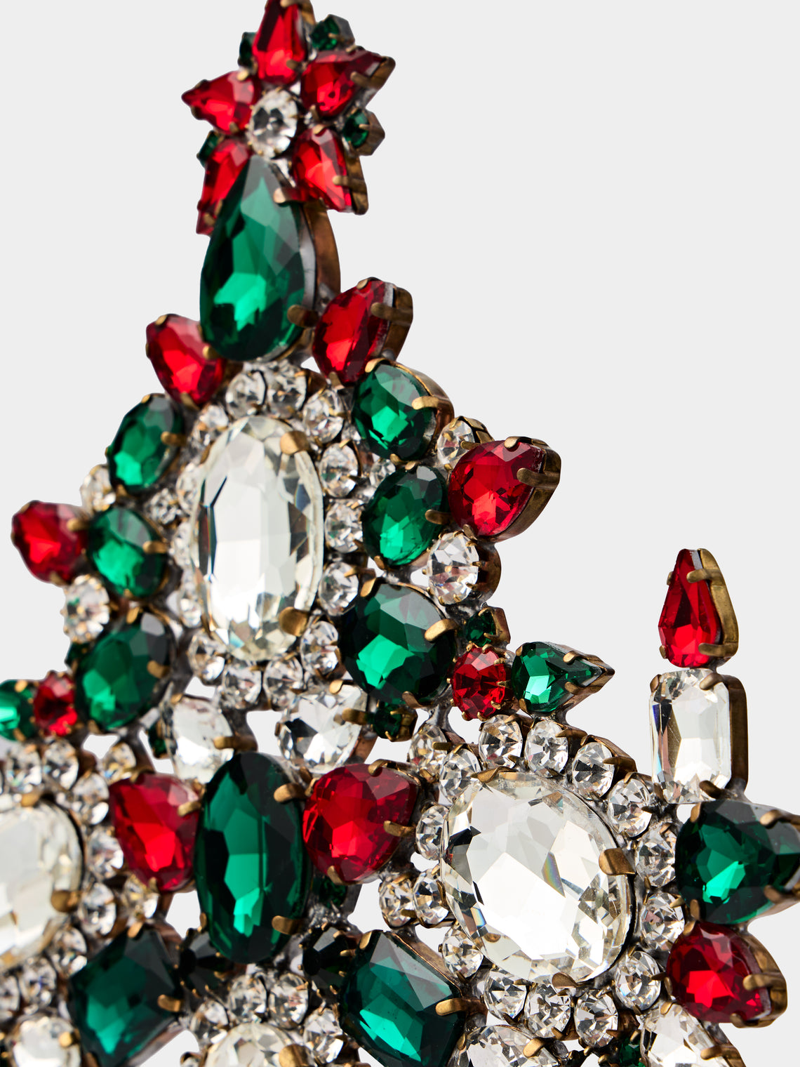 ABASK Decorations - Winter Czech Crystal Tree - Green - ABASK