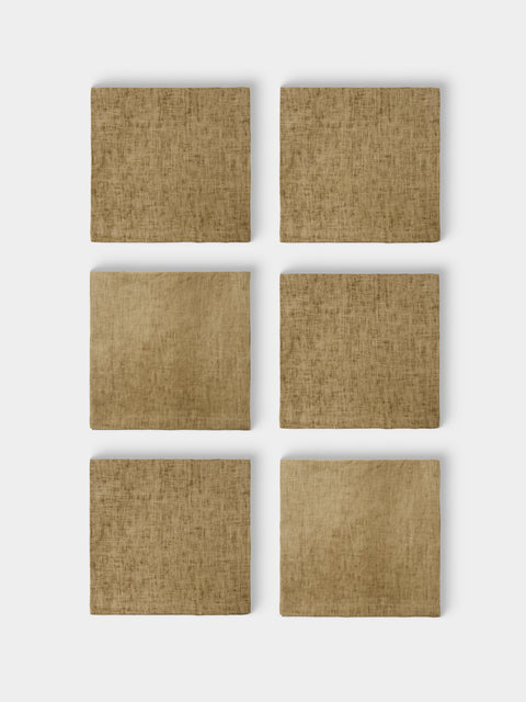 The House of Lyria - | Set of 4 | Linen Napkins - Beige - ABASK - 