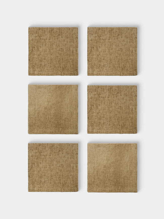 The House of Lyria - | Set of 4 | Linen Napkins - Beige - ABASK - 
