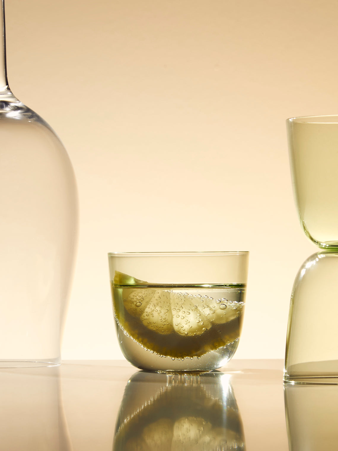 Lobmeyr - Alpha Hand-Blown Crystal Cocktail / Espresso Tumblers (Set of 4) - Green - ABASK