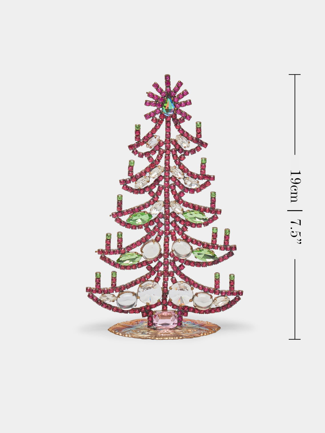 Antique and Vintage - 1930s Czech Jewelled Small Christmas Tree -  - ABASK