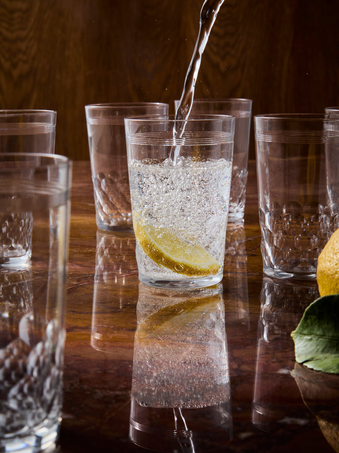 Antique and Vintage - Early-20th-Century Baccarat Crystal Tumblers (Set of 10) - Clear - ABASK