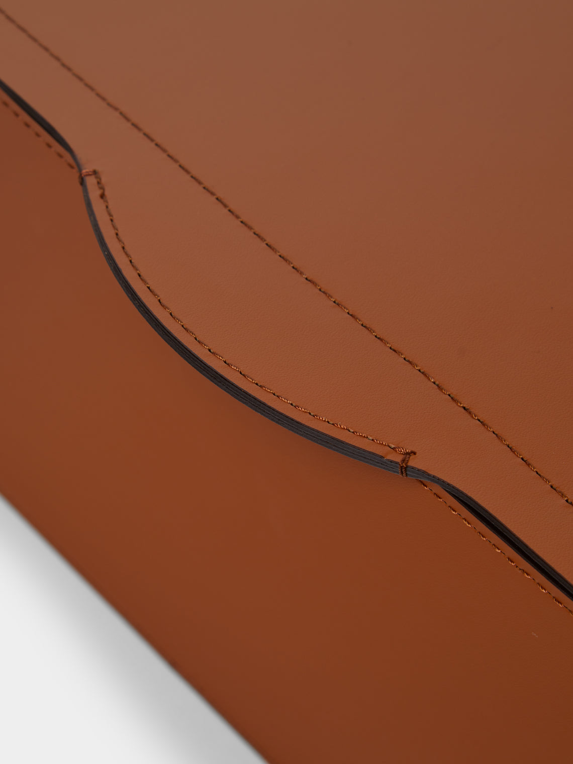 RUDI - Sciuscià Leather Shoe Box - Tan - ABASK