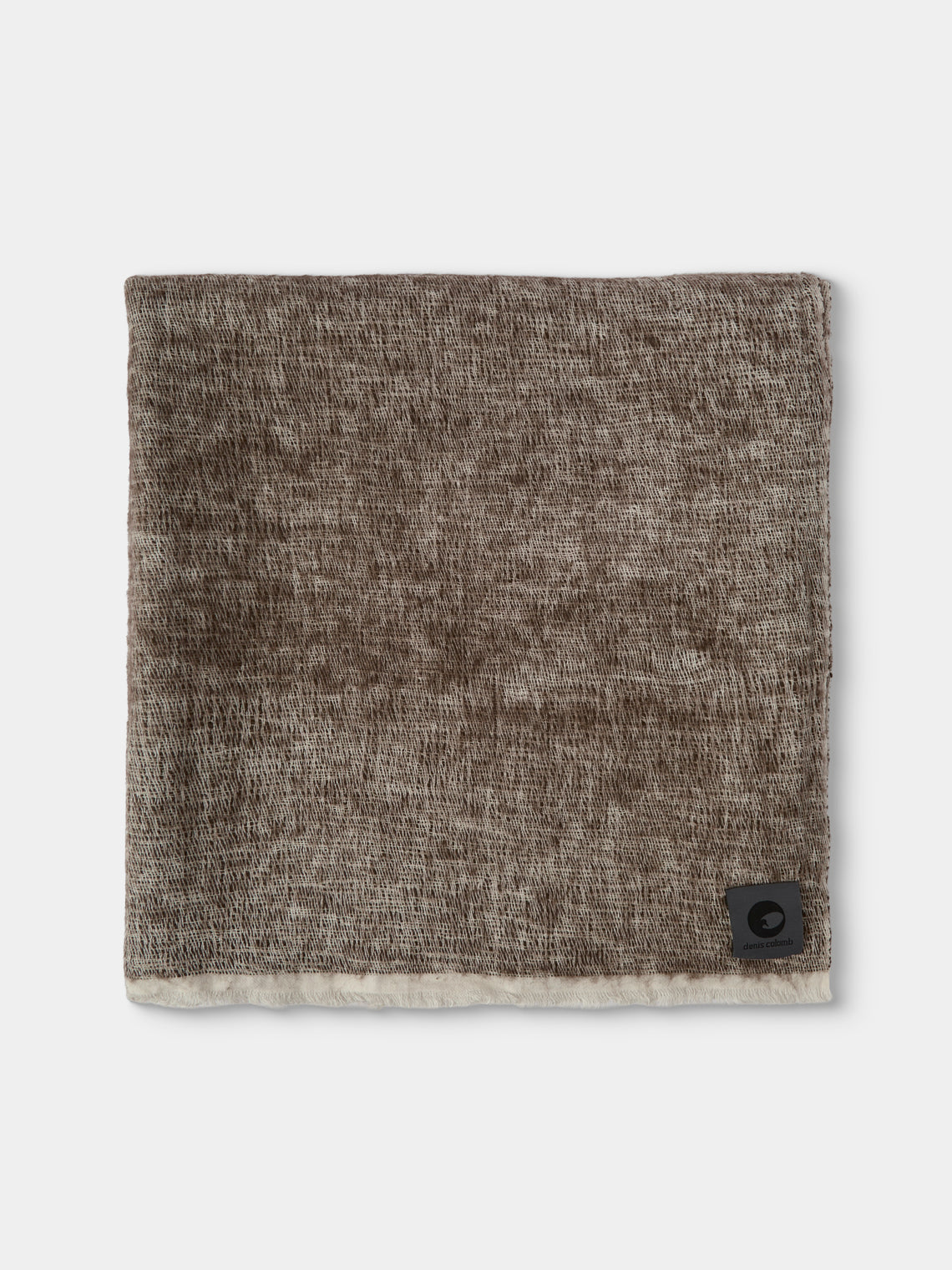 Denis Colomb - Cashmere Reversible Throw (79in/2m) - Brown - ABASK