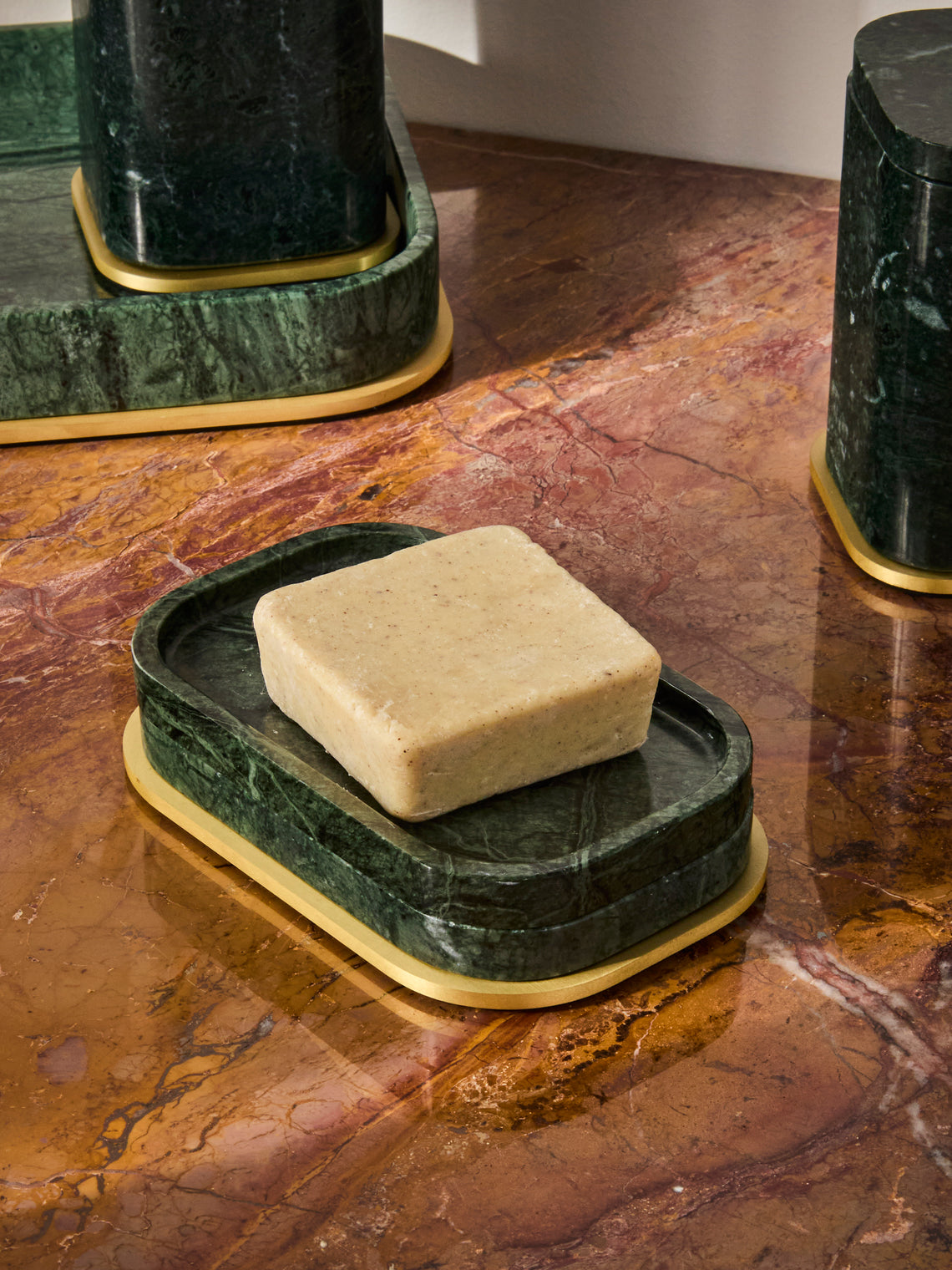 Giobagnara - Polo Marble Soap Dish - Green - ABASK