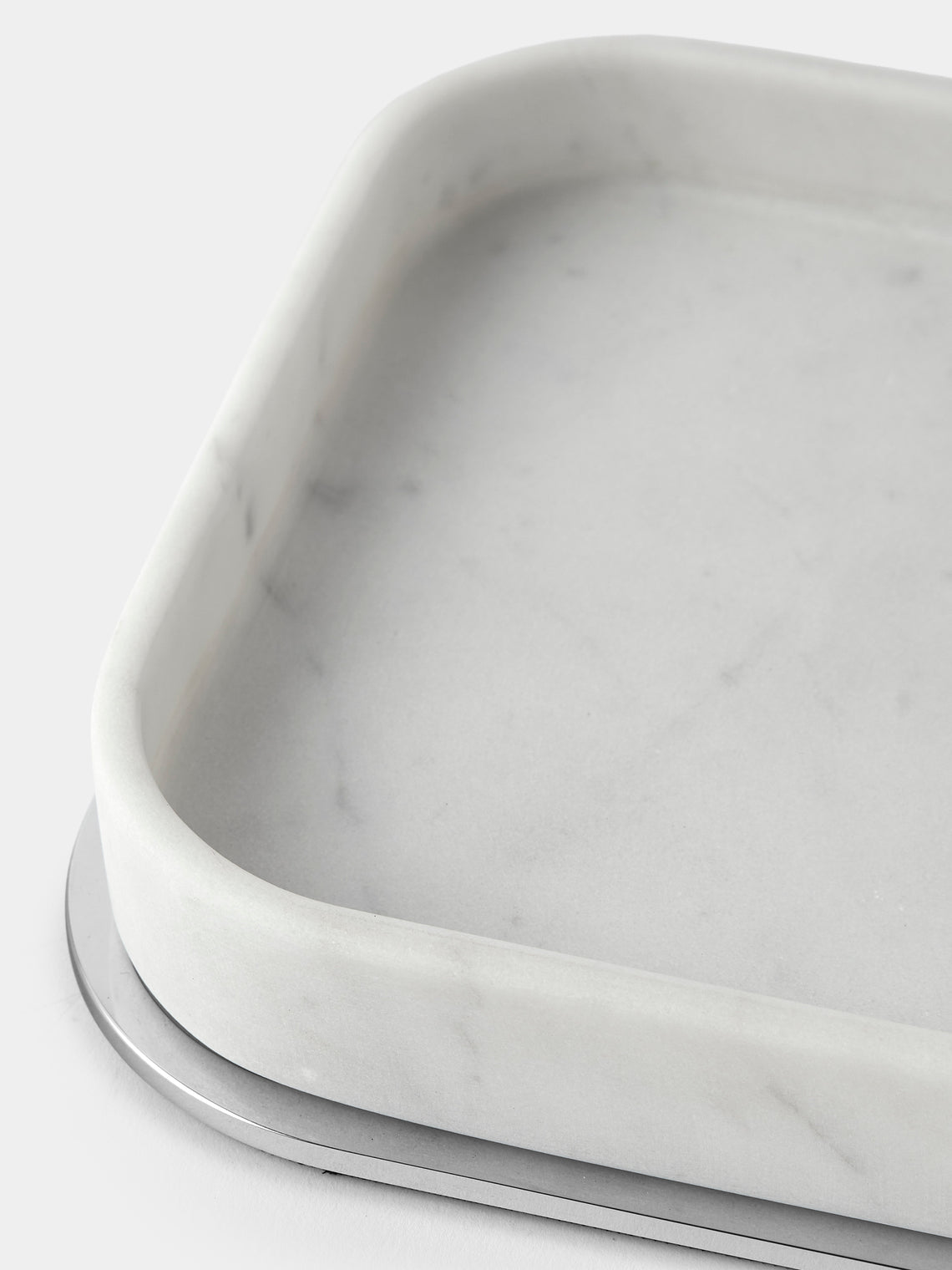 Giobagnara - Polo Marble Valet Tray (9.5in/24cm) - White - ABASK