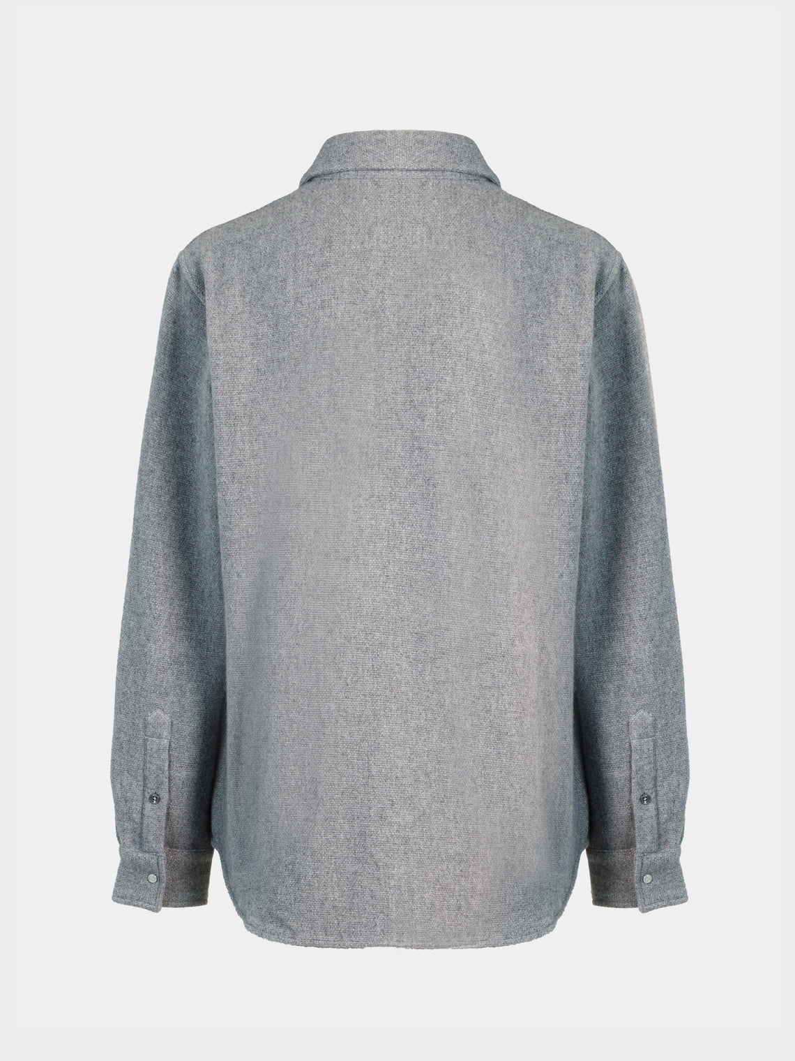 God's True Cashmere - Cashmere Shirt | Size: M - Gray - ABASK