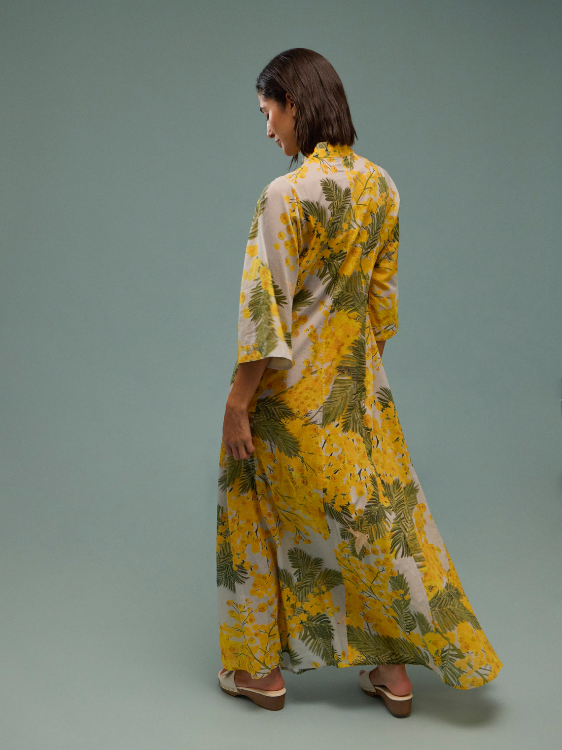 Thierry Colson - The Rachel Cotton Kaftan - Yellow - ABASK
