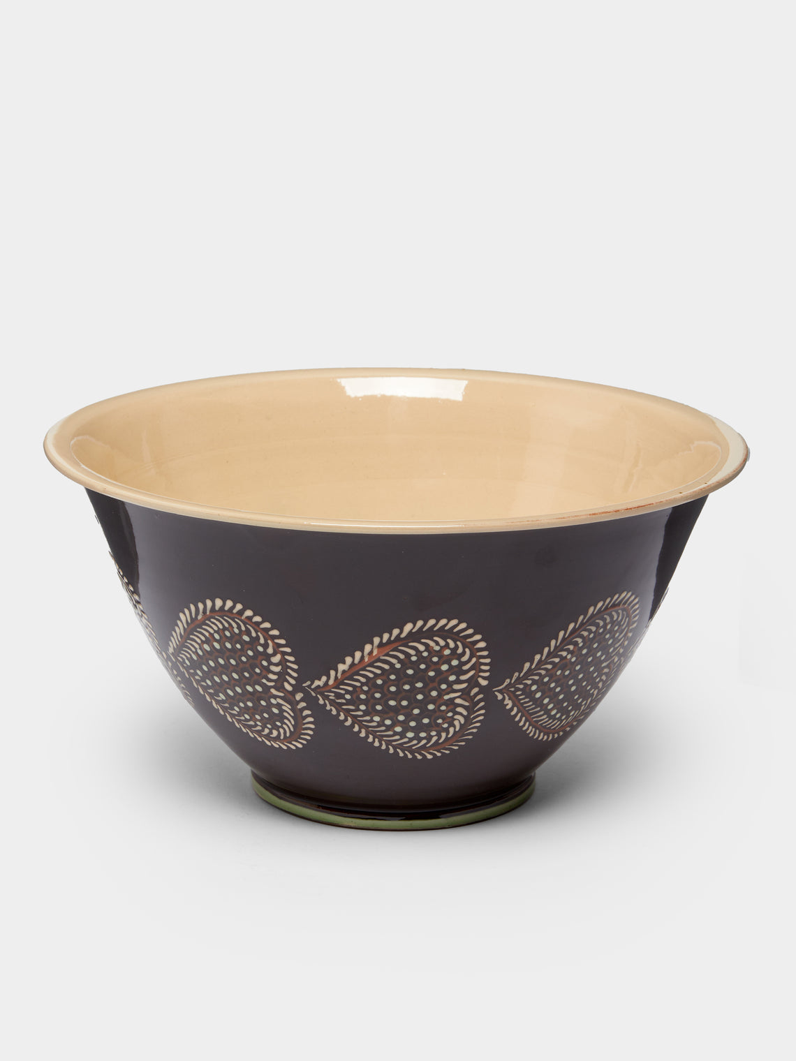 Poterie d’Évires - Hearts Hand-Painted Ceramic Salad Bowl -  - ABASK - 