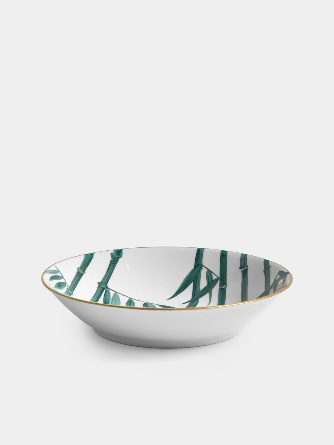 Marie Daage - Jardin d'Arashiyama Hand-Painted Porcelain Large Bowl - White - ABASK - 