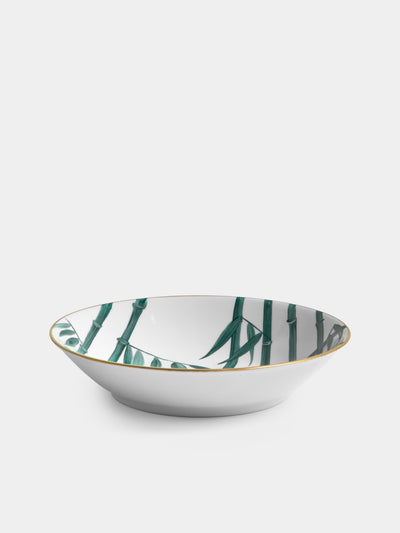 Marie Daage - Jardin d'Arashiyama Hand-Painted Porcelain Large Bowl - White - ABASK - 