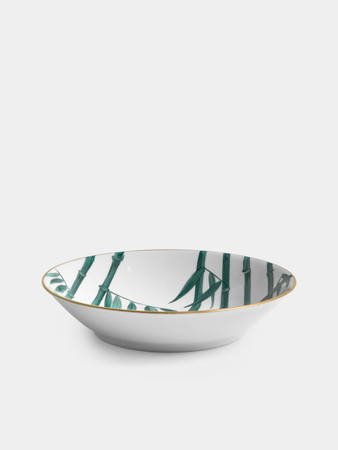 Marie Daage - Jardin d'Arashiyama Hand-Painted Porcelain Large Bowl - White - ABASK - 