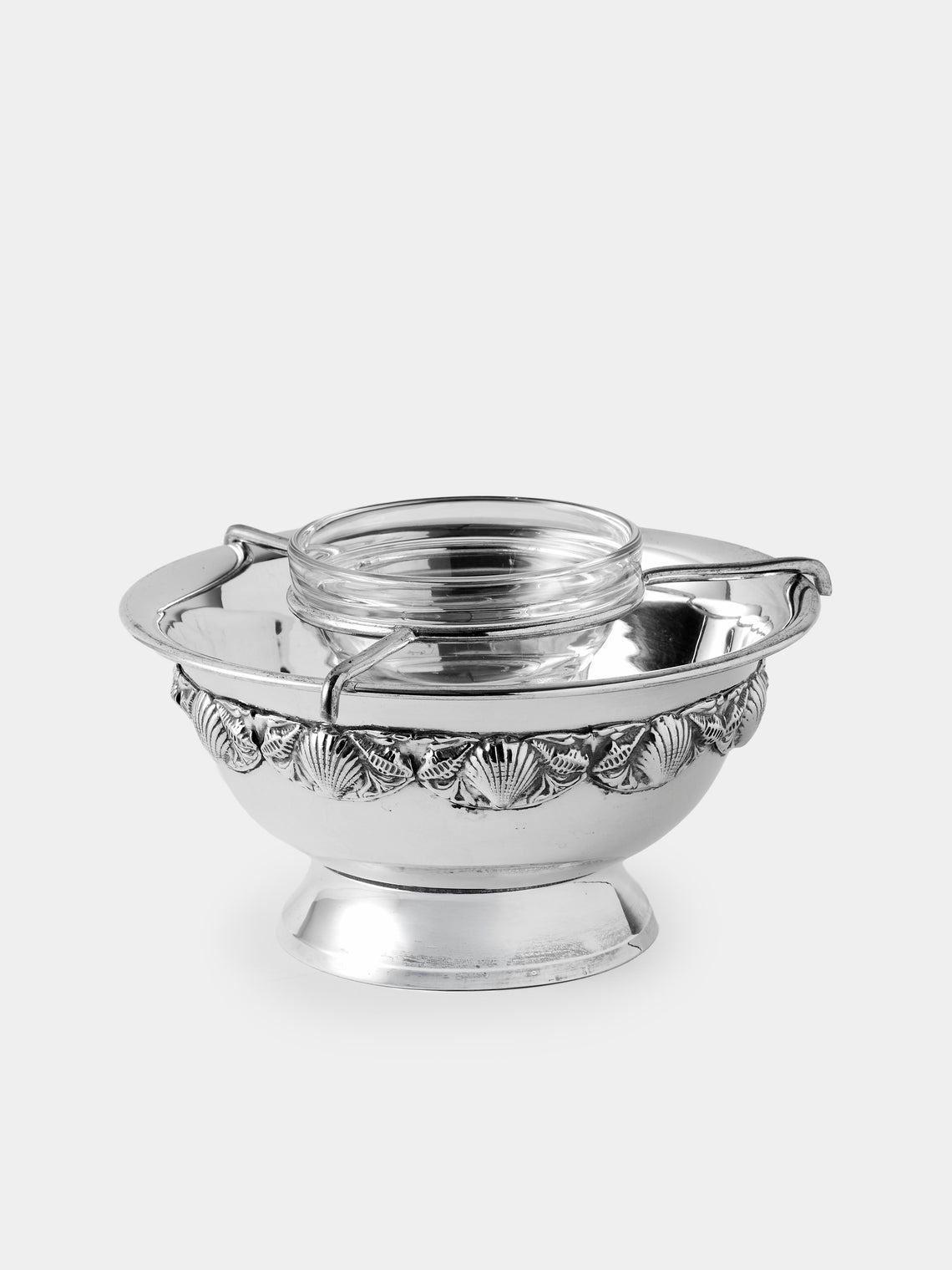Antique and Vintage - Mid-Century Silver-Plated Caviar Dish - Silver - ABASK - 