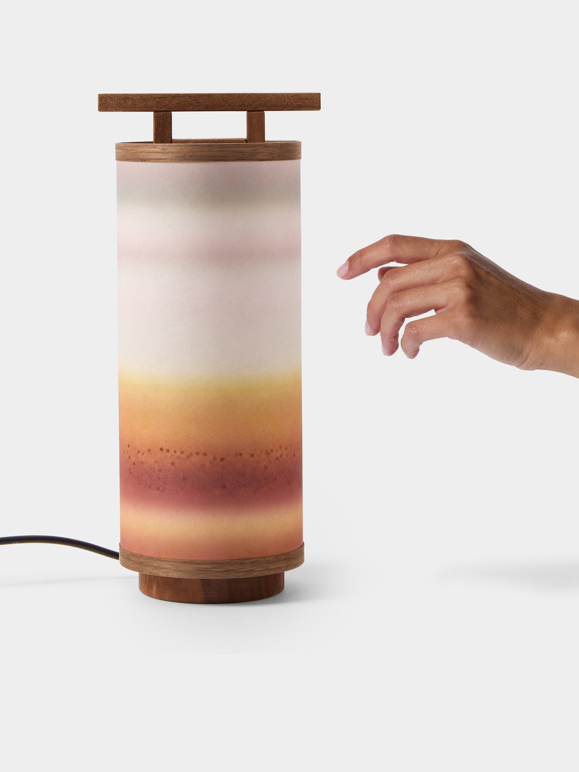 Maxime Prange - Torii Walnut and Washi Paper Small Table Lamp - Multiple - ABASK