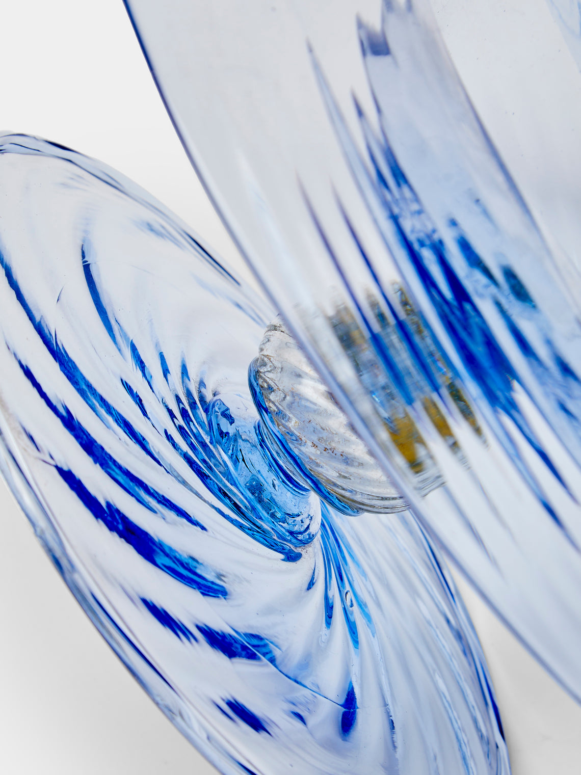 Antique and Vintage - 1960s Murano Glass Bowl - Blue - ABASK