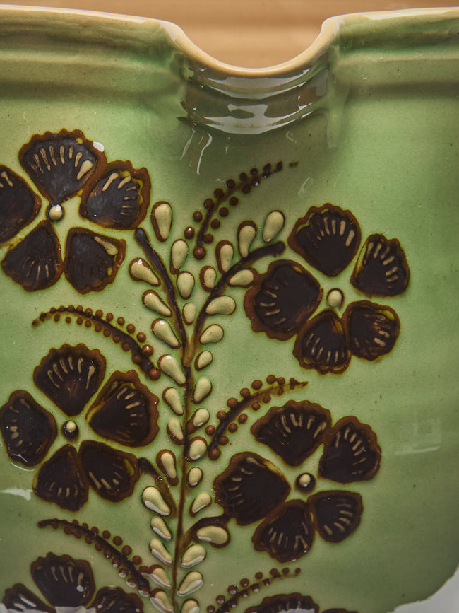 Poterie d’Évires - Flowers Hand-Painted Ceramic Jug (70.5oz/2L) - Green - ABASK