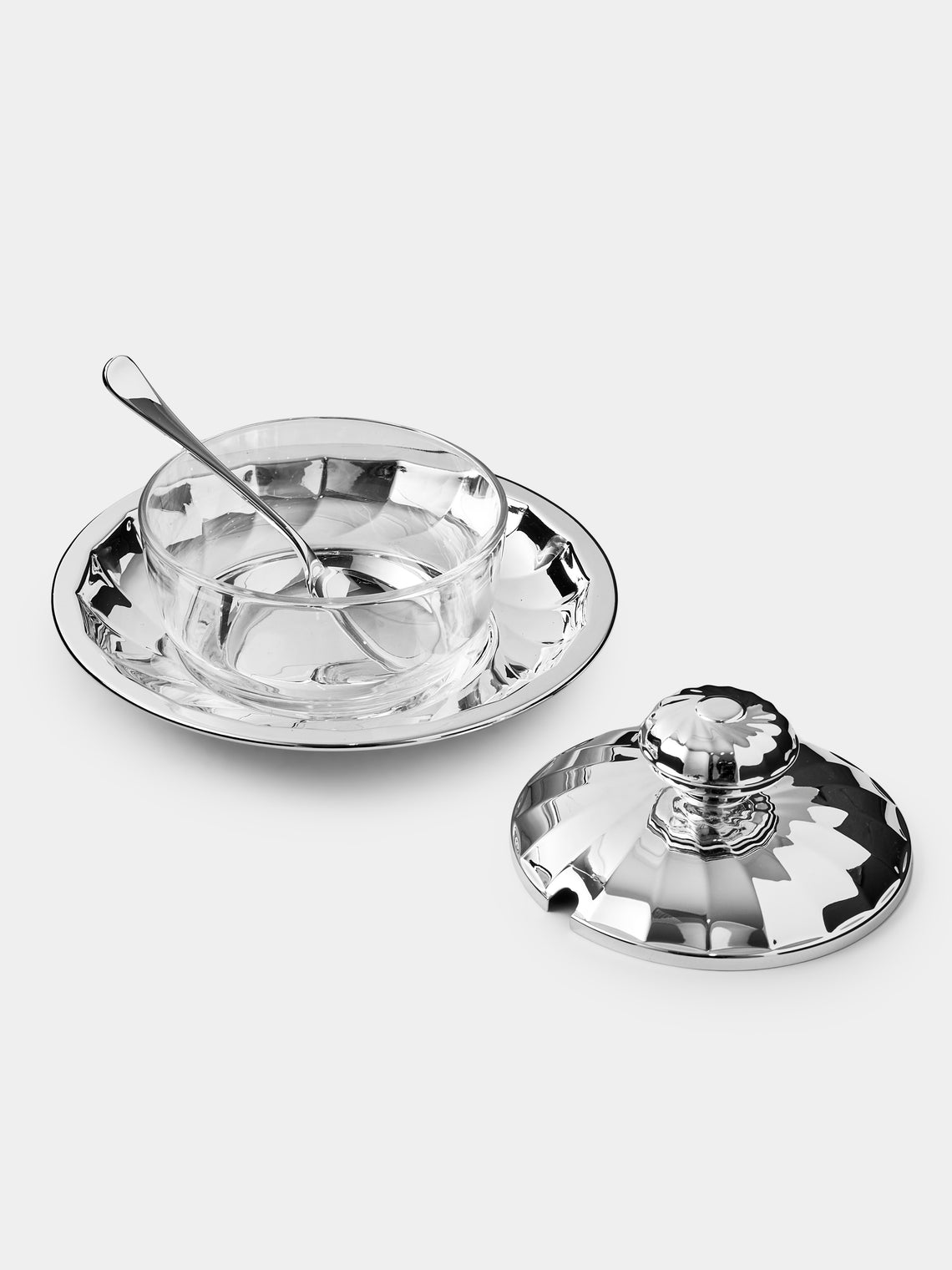 Greggio - Newport Silver-Plated Cheese Dish - Silver - ABASK