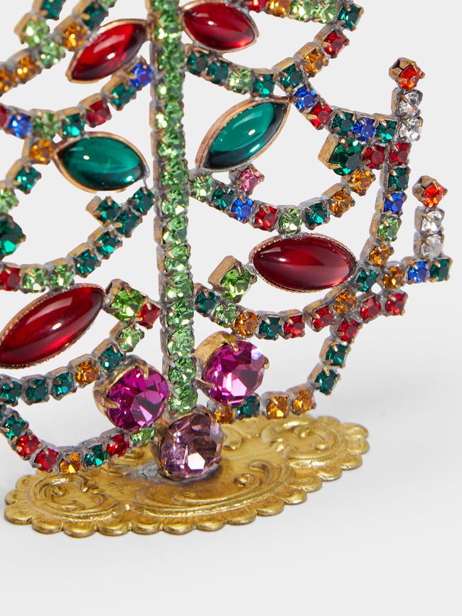Antique and Vintage - 1930s Czech Jewelled Small Christmas Tree -  - ABASK