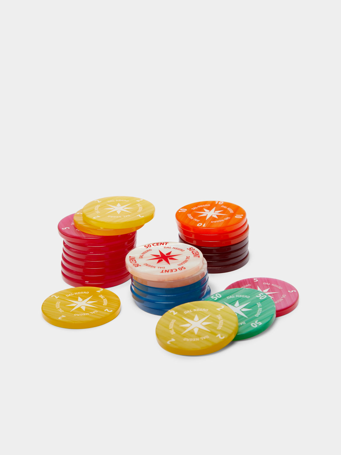 Dal Negro - Burlwood Poker Set -  - ABASK