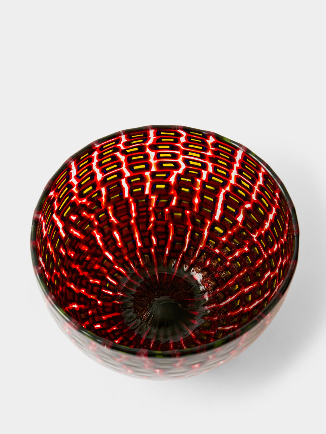 Venini - 1940 Carlo Scarpa Romane Murrine Murano Glass Vase (8in/21cm) - Multiple - ABASK