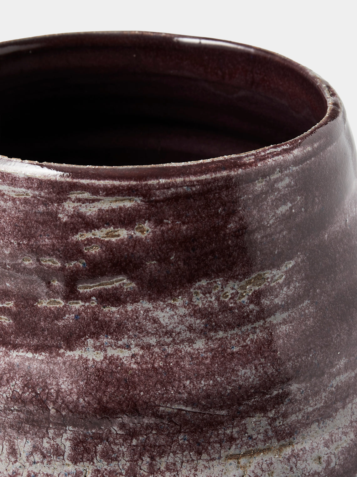 Peter Speliopoulos Projects - Hand-Thrown Stoneware Vase (13.5in/34.5cm) - Brown - ABASK