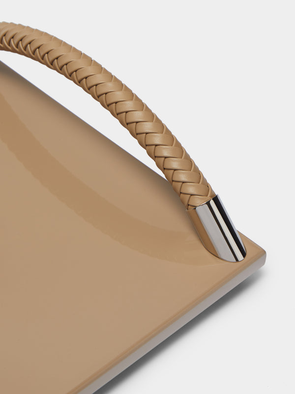 Riviere - Woven Leather Tray -  - ABASK
