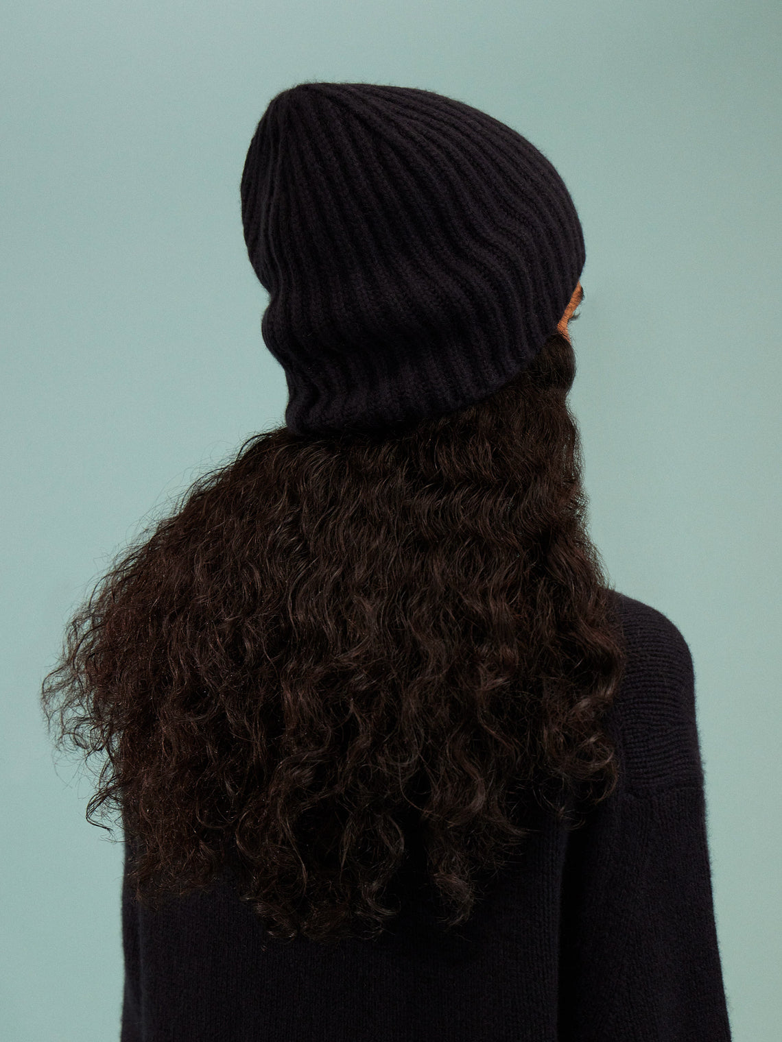 Dusan - Knitted Cashmere Beanie | One Size - Navy - ABASK