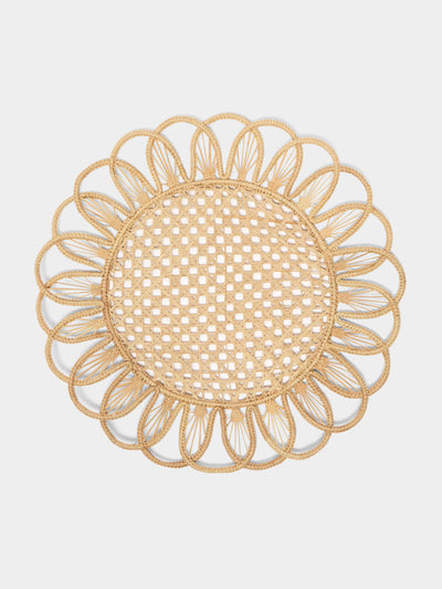 Coro Cora - Rings Handwoven Iraca Palm Placemats (Set of 4) -  - ABASK - 