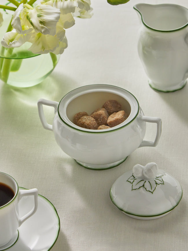Raynaud - Touraine Hand-Painted Porcelain Sugar Bowl -  - ABASK