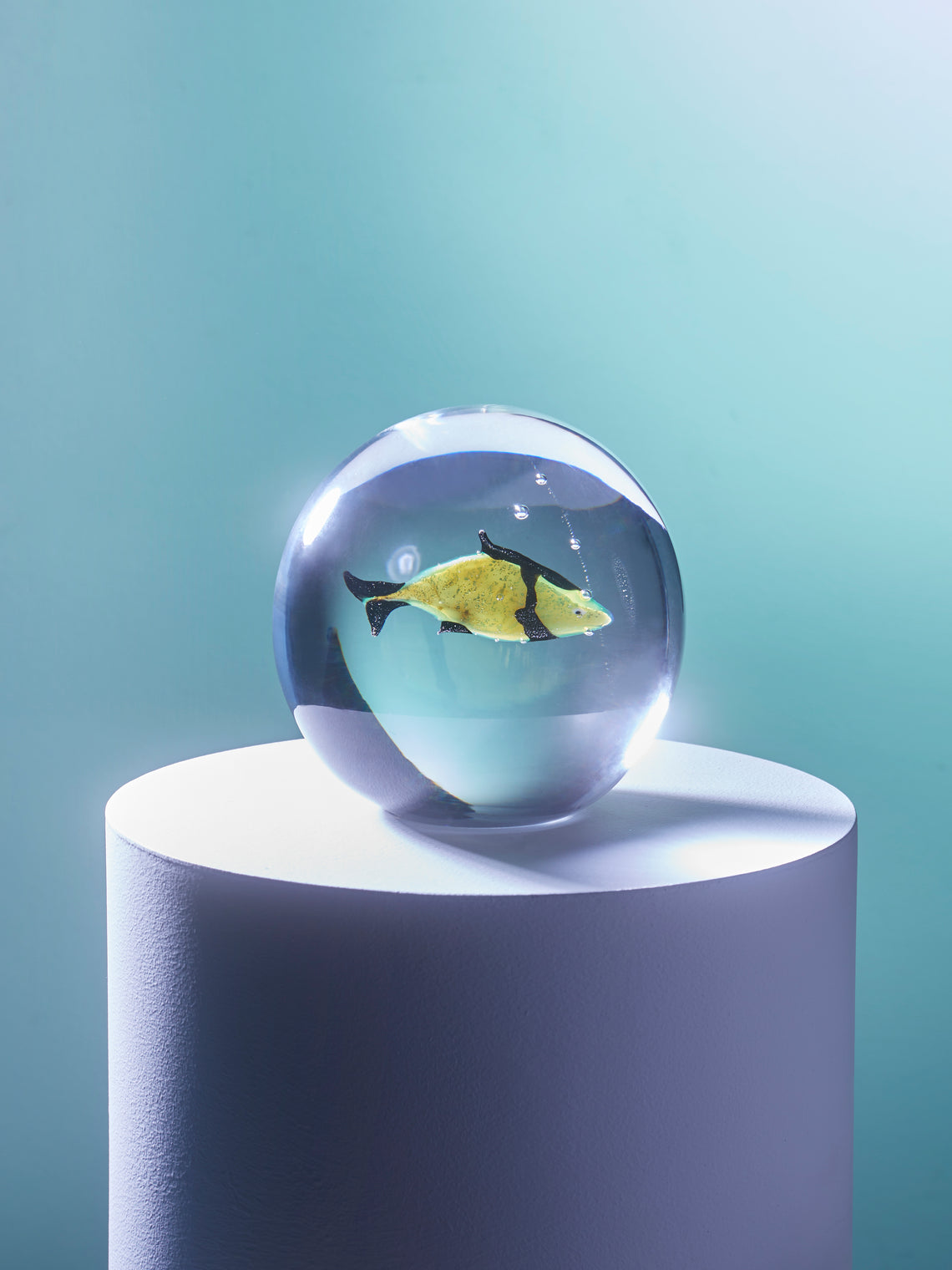 Antique and Vintage - 1970s Avem Aquarium Murano Glass Paperweight -  - ABASK