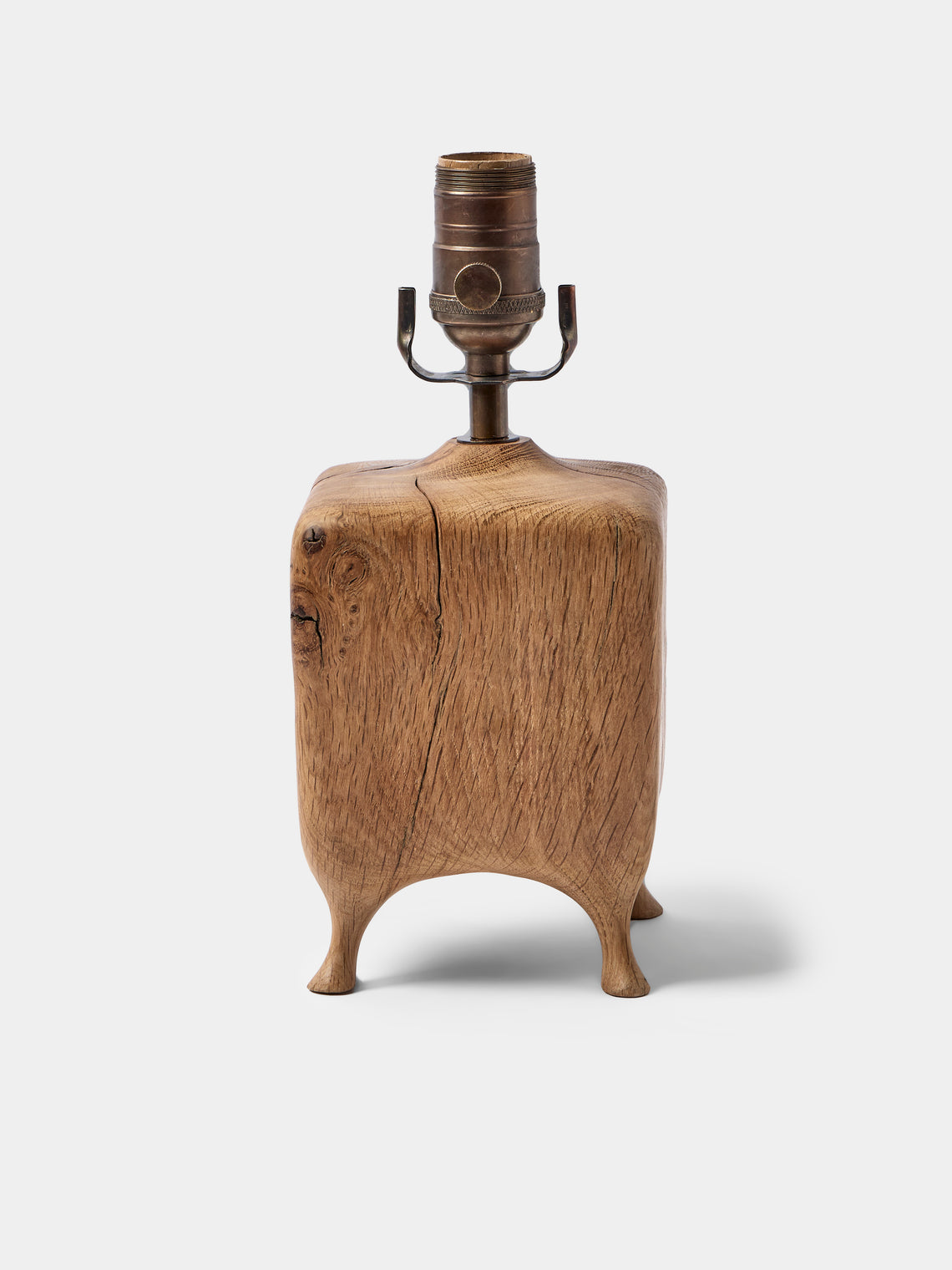 Jamie Gaunt Designs - | Set of 2 | No. 1 Natural Oak Mini Table Lamps - Natural - ABASK