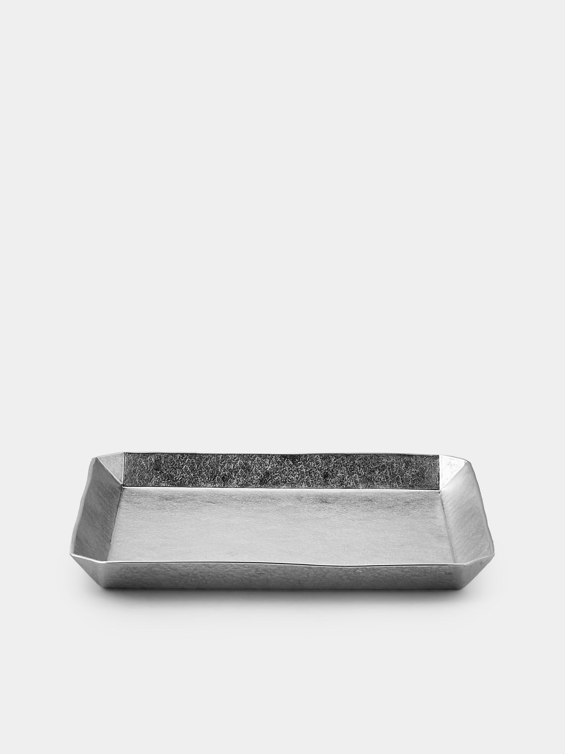 Seikado - Pewter Octagonal Folding Tray (6in/15cm) - Silver - ABASK - 