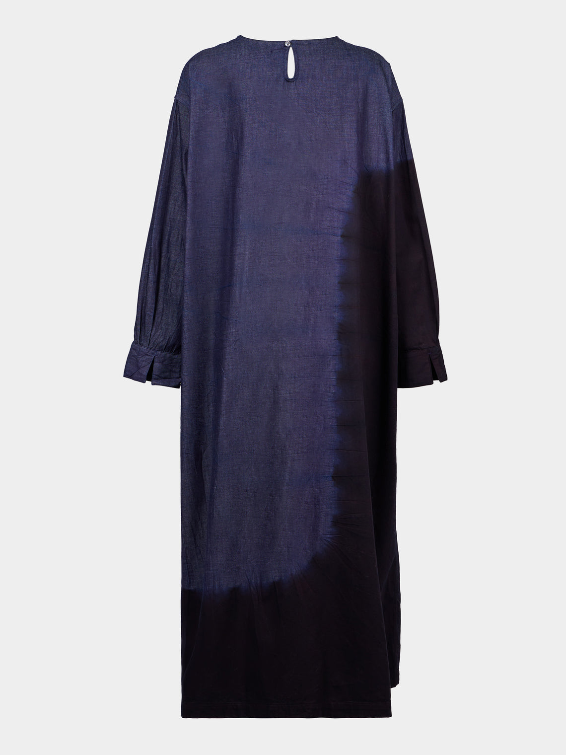 Suzusan - Pima Cotton Denim Wide Dress - Black - ABASK