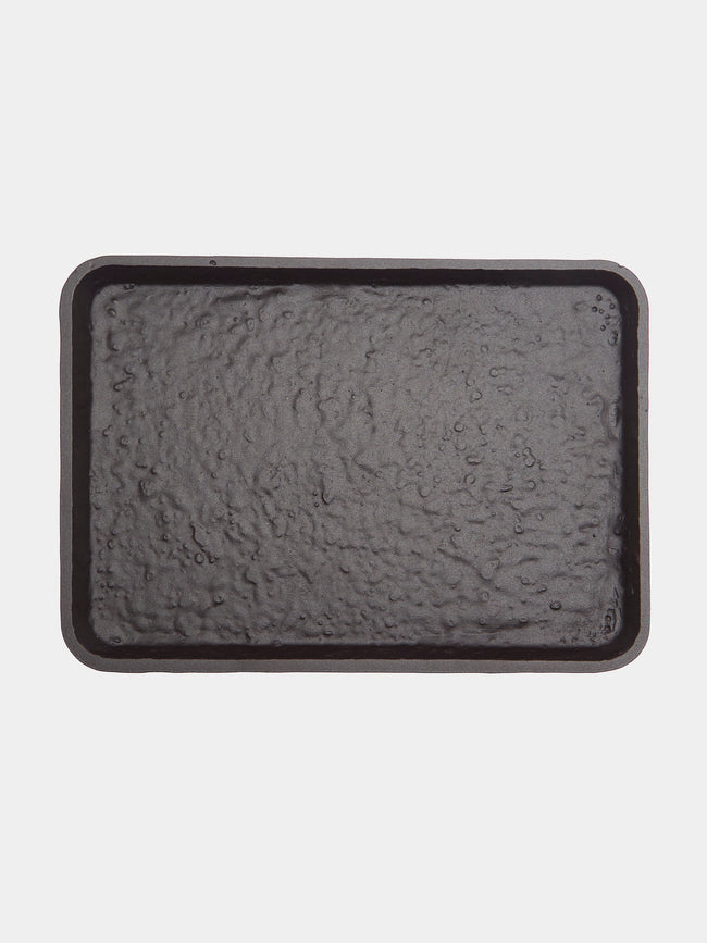 Giobagnara - Riace Imperfect Bronze Valet Tray (11.5in/29cm) - Black - ABASK - 