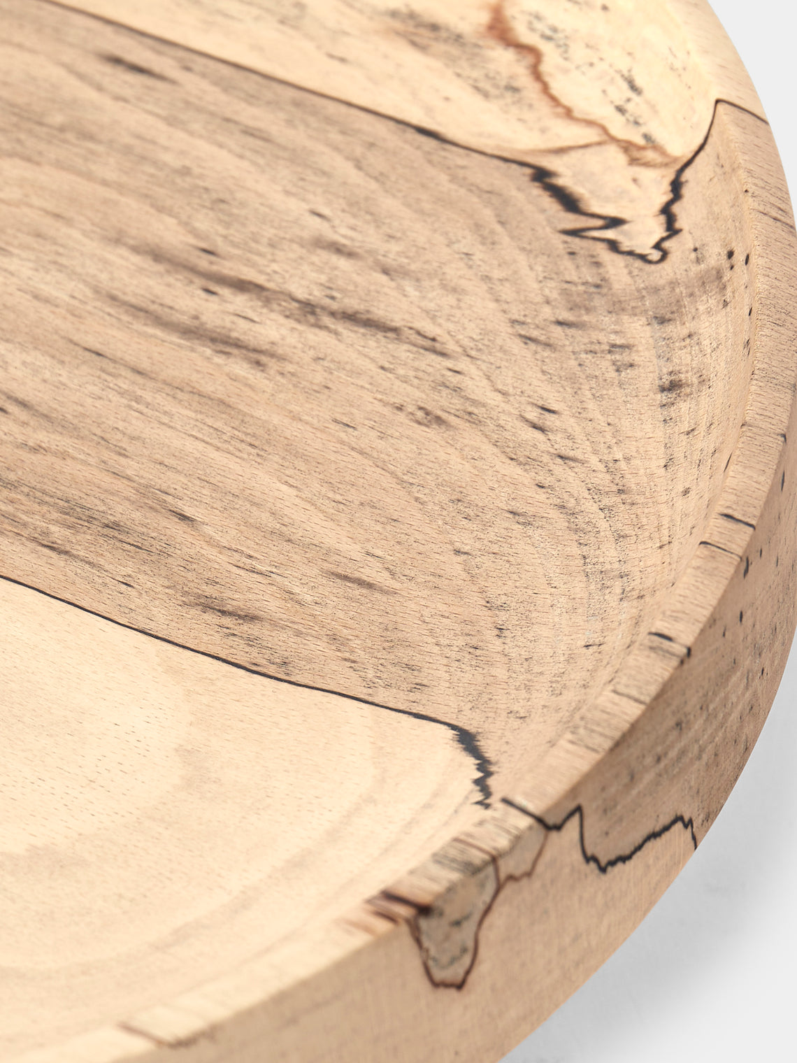 Bird & Branch - Spalted Beech Wood Raised Platter - Natural - ABASK