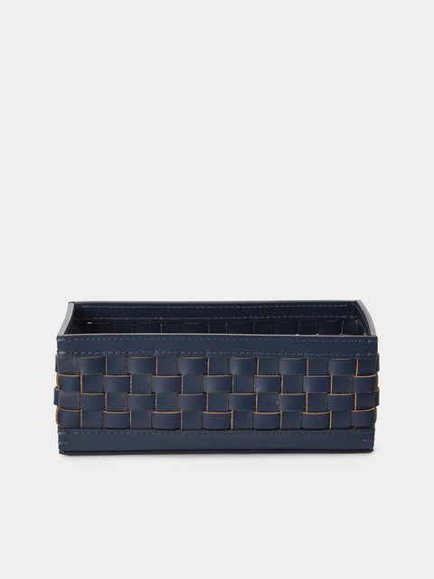 Riviere - Barcelona Water-Resistant Leather High Basket - Blue - ABASK - 